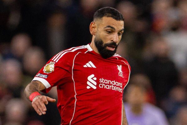 Mo Salah Misses Penalty; AFCON Shootout Heartbreak LIVERPOOL ENGLAND - Saturday December 13 2025 Liverpool039s Mohamed Salah during the FA Premier League match between Liverpool FC and Brighton 038 Hove Albion FC at Anfield Photo by David RawcliffePropaganda